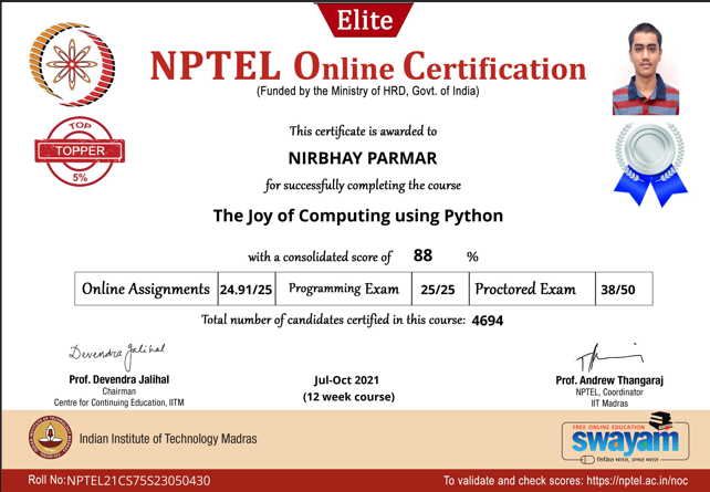 Python Certificate